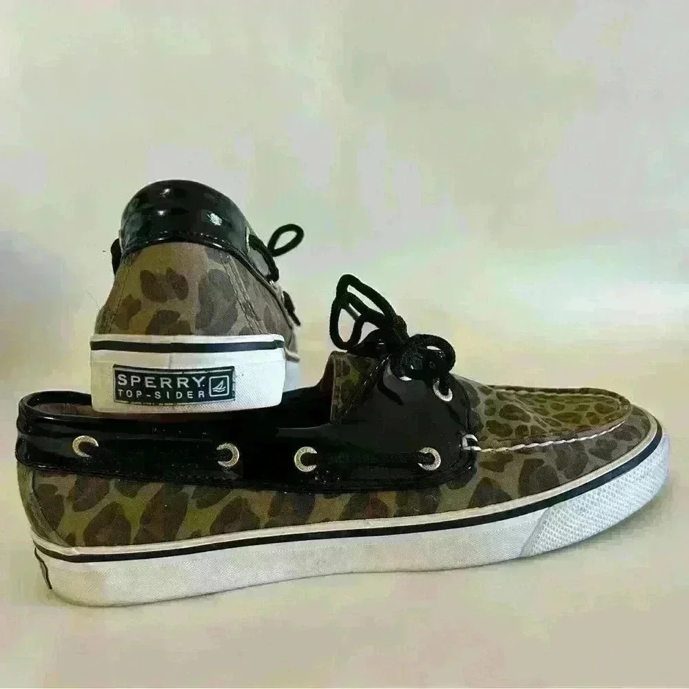 Sperry Top-Sider women’s leopard print boat shoe
